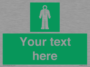 Custom sign safe condition Survival clothing